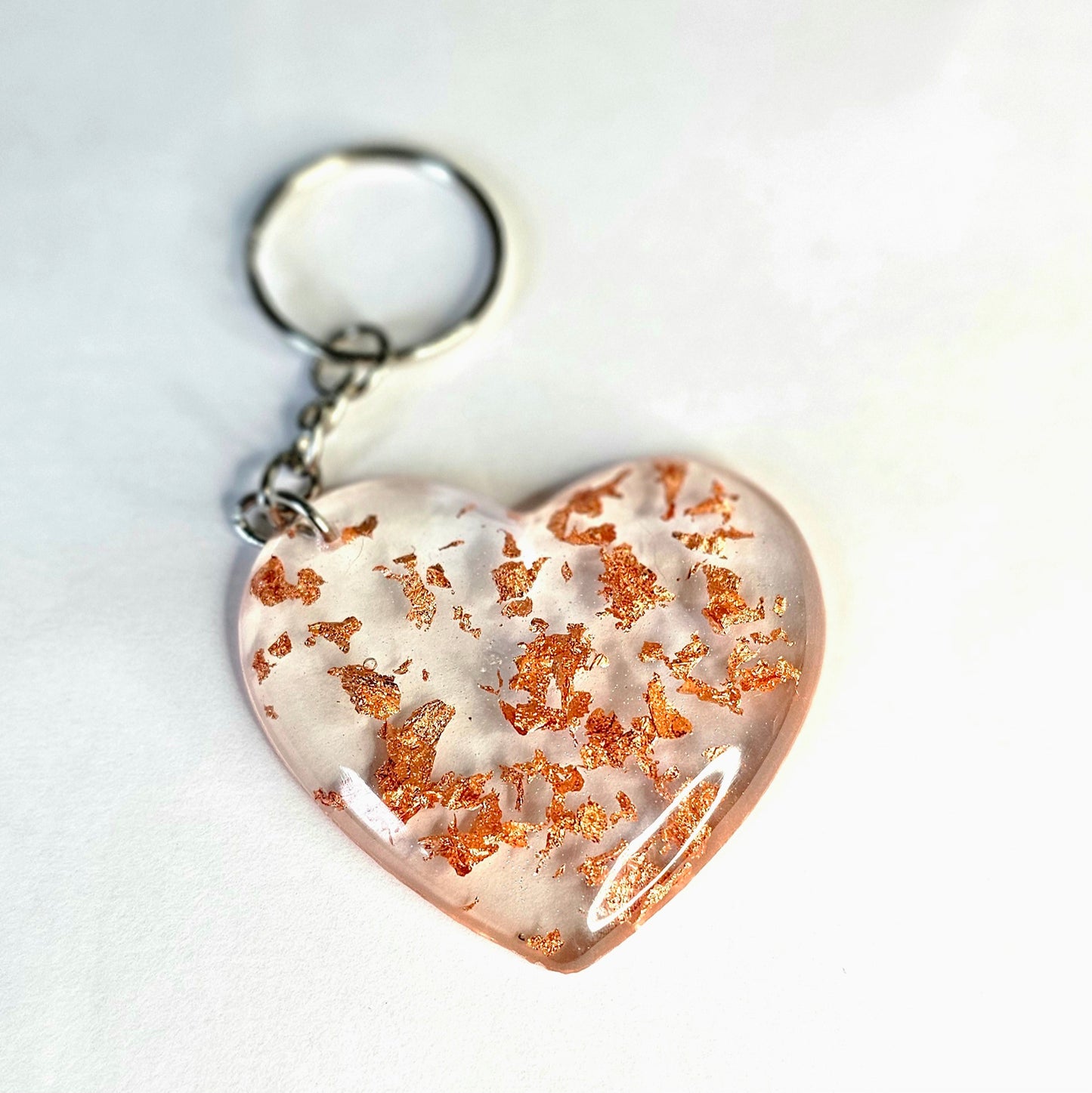 Resin Heart Keyring