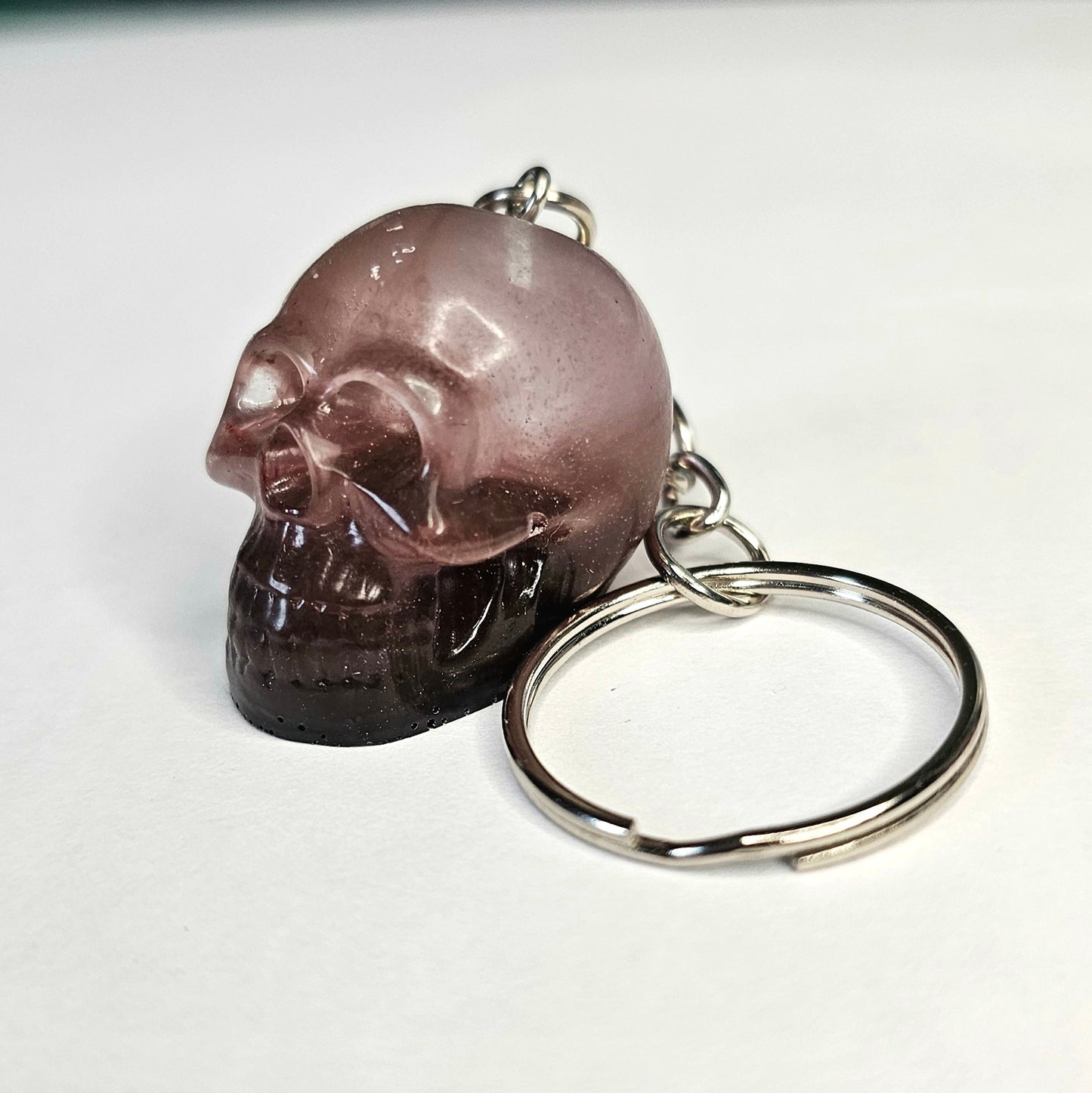 Resin Skull Keyring