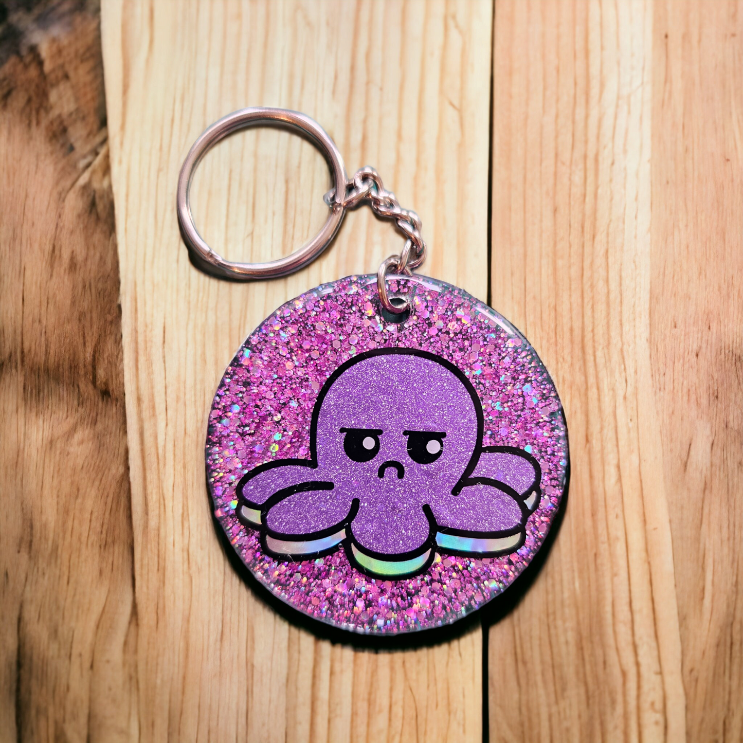 Octopus Mood Keyring