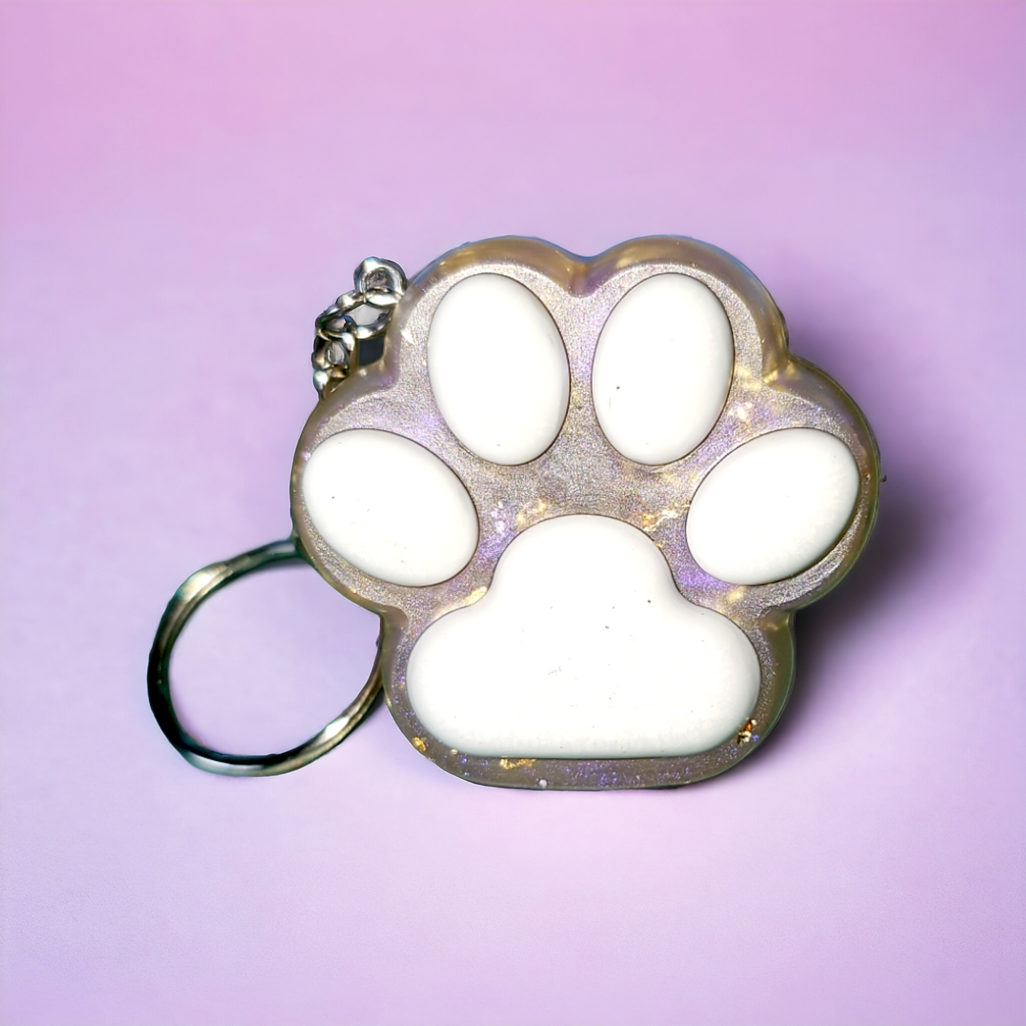 XL Paw Print Keyring