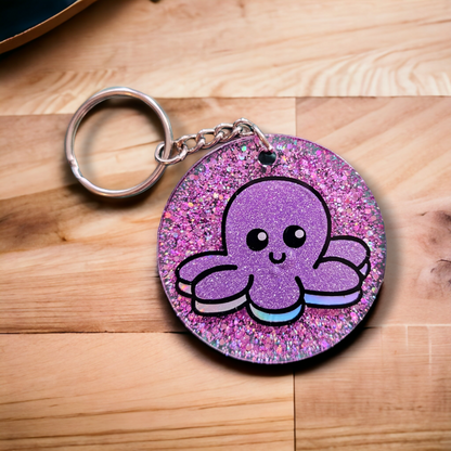 Octopus Mood Keyring