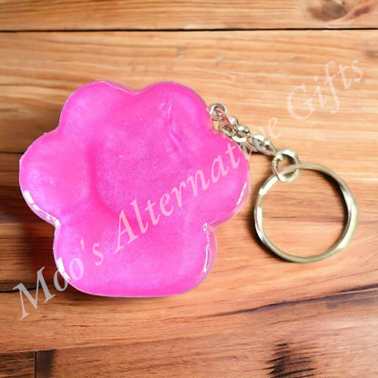 XL Paw Print Keyring