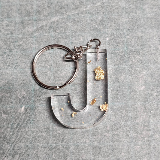 Resin Letter Keyring