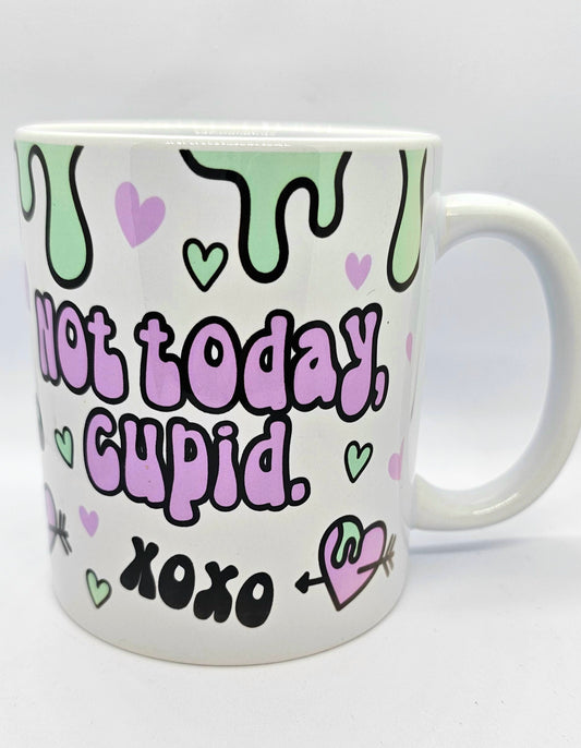 Not Today Cupid Mug