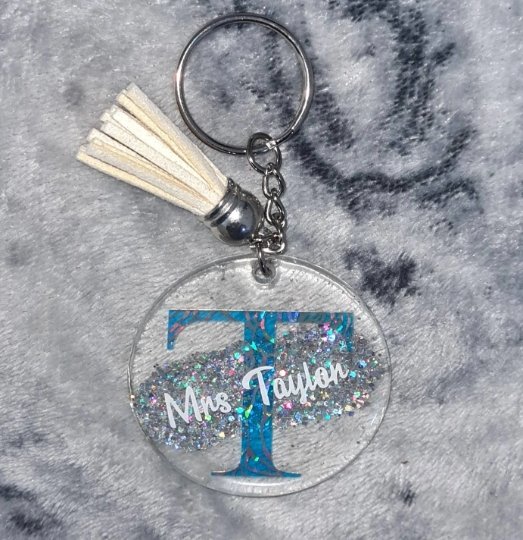 Initial Keyring - Missy Moo Vinyls