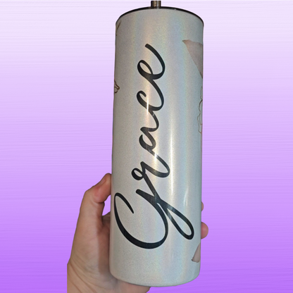 Personalised Floral Tumbler